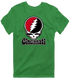 Cincinnati Baseball Stealie Grateful Dead T-Shirt — Cincinnati Reds — Irish Green