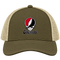 Cincinnati Baseball Stealie Grateful Dead Trucker Cap — Cincinnati Reds — Moss/Khaki