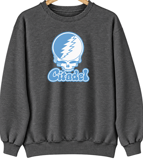 Citadel Stealie Premium Unisex Crewneck — Design: Citadel — Dark Heather