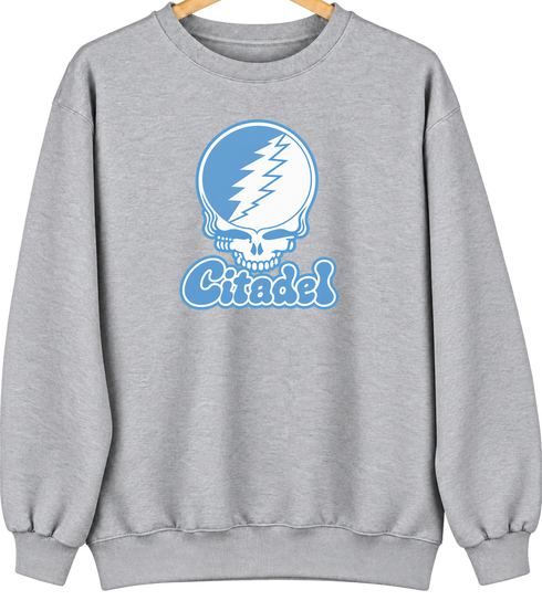 Citadel Stealie Premium Unisex Crewneck — Design: Citadel — Sport Grey