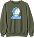 Citadel Stealie Premium Unisex Crewneck — Design: Citadel — Military Green