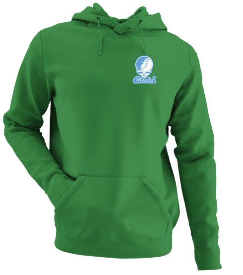 Citadel Stealie Premium Unisex Hoodie — Design: Citadel — Irish Green