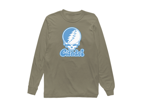 Citadel Stealie Premium Unisex Long-Sleeve — Design: Citadel — Sandstone
