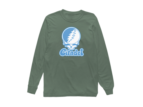 Citadel Stealie Premium Unisex Long-Sleeve — Design: Citadel — Light Green