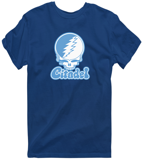 Citadel Stealie Premium Unisex T-Shirt — Design: Citadel — Navy