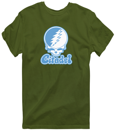 Citadel Stealie Premium Unisex T-Shirt — Design: Citadel — Military Green