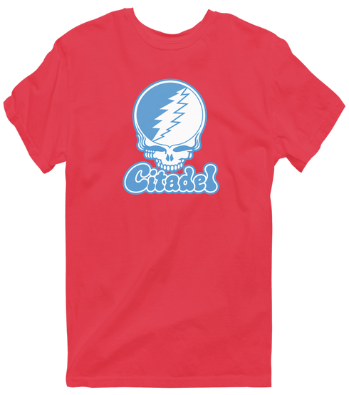 Citadel Stealie Premium Unisex T-Shirt — Design: Citadel — Heather Red