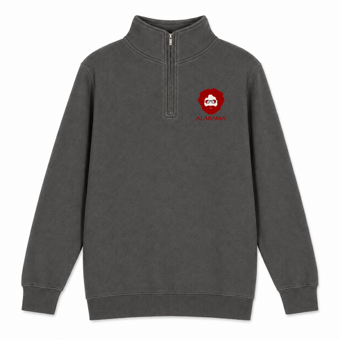 Alabama Jerry - Life is dead.® - Premium Grateful Dead Quarter-Zip Pullover - Charcoal - 6