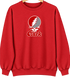 Clark Stealie Premium Unisex Crewneck — Design: Clark University — Red