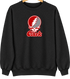 Clark Stealie Premium Unisex Crewneck — Design: Clark University — Black