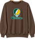 Clarkson Stealie Premium Unisex Crewneck — Design: Clarkson University — Brown