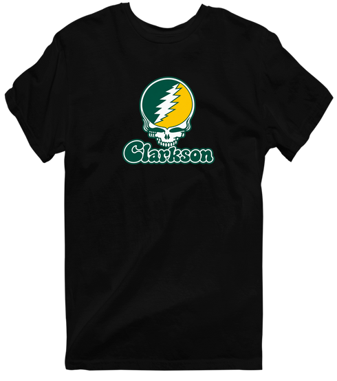 Clarkson Stealie Premium Unisex T-Shirt — Design: Clarkson University — Black