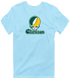 Clarkson Stealie Premium Unisex T-Shirt — Design: Clarkson University — Light Blue