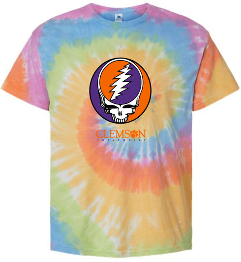 Clemson Stealie Tie-Dye T-Shirt