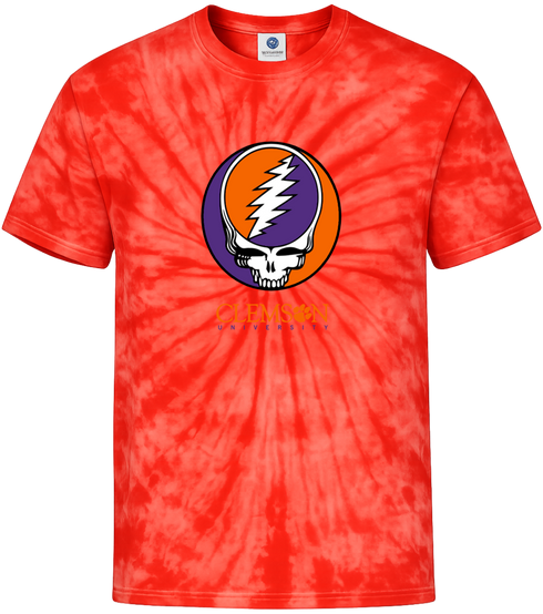 Clemson Stealie Tie-Dye T-Shirt