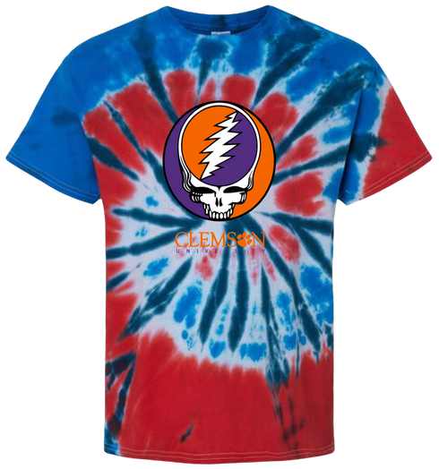 Clemson Stealie Tie-Dye T-Shirt
