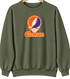 Clemson Stealie Premium Unisex Crewneck — Design: Clemson University — Military Green