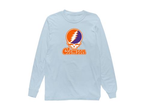 Clemson Stealie Premium Unisex Long-Sleeve — Chambray