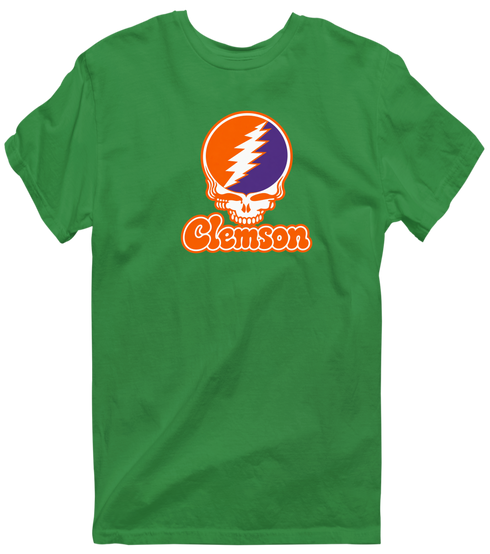 Clemson Stealie Premium Unisex T-Shirt — Design: Clemson University — Irish Green