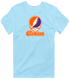 Clemson Stealie Premium Unisex T-Shirt — Design: Clemson University — Light Blue