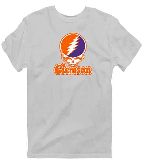 Clemson Stealie Premium Unisex T-Shirt — Design: Clemson University — Sport Grey