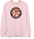 Cleveland Football Dancing Bear Premium Crewneck — Cleveland Browns — Light Pink