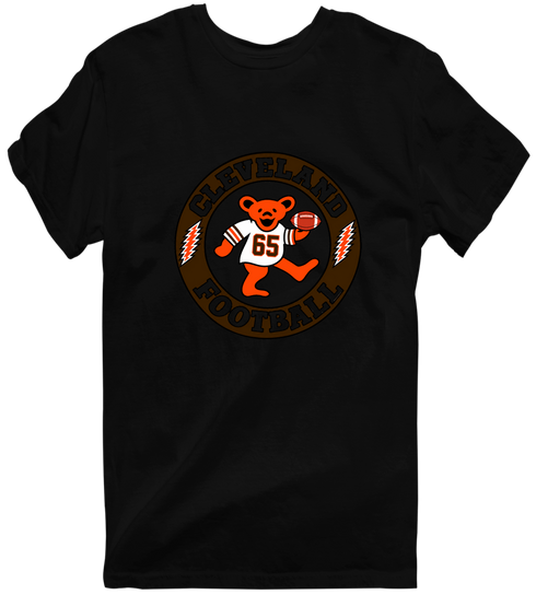 Cleveland Football Dancing Bear Premium T-Shirt — Cleveland Browns — Black