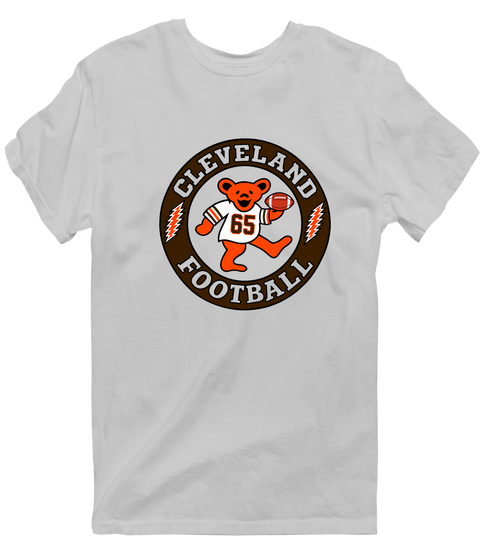 Cleveland Football Dancing Bear Premium T-Shirt — Cleveland Browns — Sport Grey