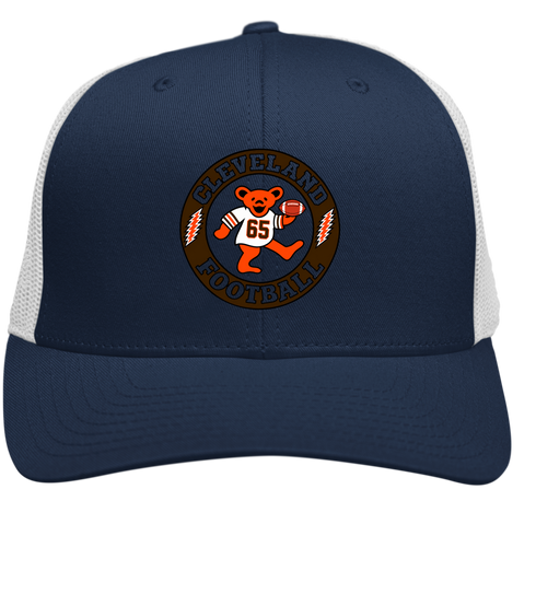 Cleveland Football Dancing Bear Premium Trucker Cap — Cleveland Browns — Navy/White