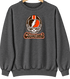 Cleveland Helmet Stealie Premium Unisex Crewneck — Cleveland Browns — Dark Heather