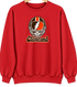Cleveland Helmet Stealie Premium Unisex Crewneck — Cleveland Browns — Red