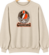 Cleveland Helmet Stealie Premium Unisex Crewneck — Cleveland Browns — Sand