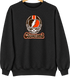 Cleveland Helmet Stealie Premium Unisex Crewneck — Cleveland Browns — Black