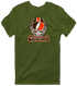 Cleveland Helmet Stealie Premium Unisex T-Shirt — Cleveland Browns — Military Green