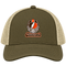 Cleveland Helmet Stealie Premium Unisex Trucker Cap — Cleveland Browns — Moss/Khaki