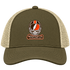 Cleveland Helmet Stealie Premium Unisex Trucker Cap — Cleveland Browns — Moss/Khaki