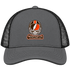 Cleveland Helmet Stealie Premium Unisex Trucker Cap — Cleveland Browns — Charcoal/Black