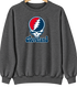 Cleveland Baseball Stealie Grateful Dead Crewneck — Cleveland Guardians — Dark Heather