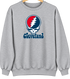 Cleveland Baseball Stealie Grateful Dead Crewneck — Cleveland Guardians — Sport Grey