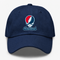 Cleveland Baseball Stealie Grateful Dead Dad Hat — Cleveland Guardians — Navy
