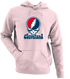 Cleveland Baseball Stealie Grateful Dead Hoodie — Cleveland Guardians — Light Pink