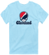 Cleveland Baseball Stealie Grateful Dead T-Shirt — Cleveland Guardians — Light Blue