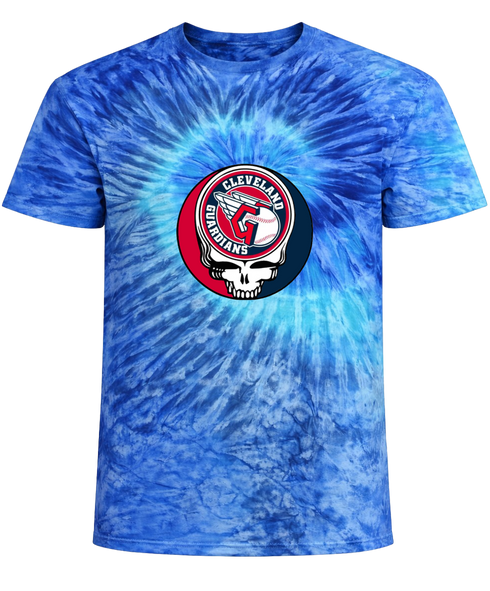 Cleveland Guardians Stealie Tie-Dye T-Shirt