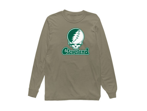 Cleveland State Stealie Premium Unisex Long-Sleeve — Design: Cleveland State University — Sandstone