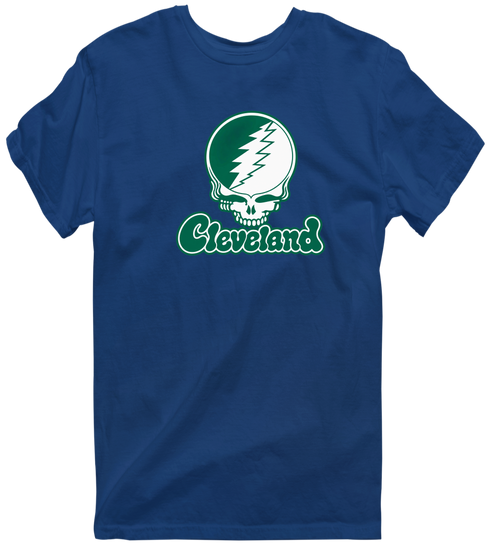 Cleveland State Stealie Premium Unisex T-Shirt — Design: Cleveland State University — Navy