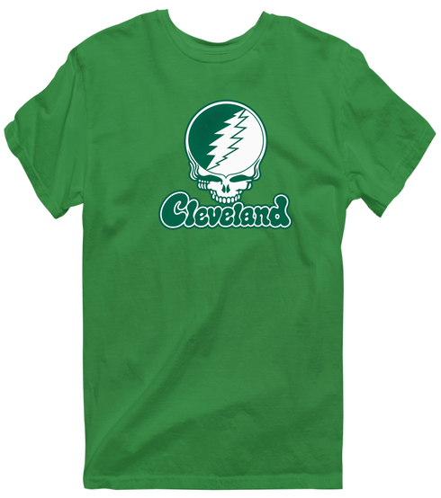 Cleveland State Stealie Premium Unisex T-Shirt — Design: Cleveland State University — Irish Green
