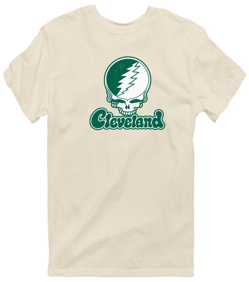 Cleveland State Stealie Premium Unisex T-Shirt — Design: Cleveland State University — Sand
