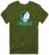 Cleveland State Stealie Premium Unisex T-Shirt — Design: Cleveland State University — Military Green