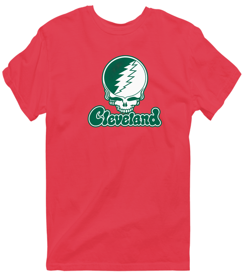 Cleveland State Stealie Premium Unisex T-Shirt — Design: Cleveland State University — Heather Red