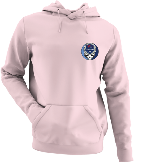 Tennessee Football - Premium Grateful Dead Left Chest Hoodie - Light Pink - 4